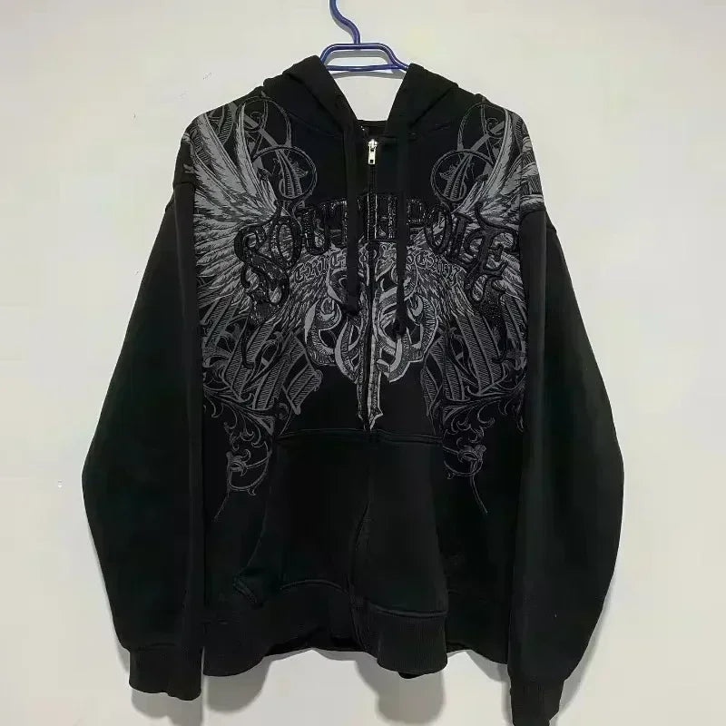GearUp Y2K Pump Cover – Oversized Zip-Up Hoodie Unisex