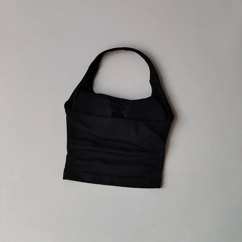 GearUp Neck Halter Gym Top – Women’s High-Support Active Wear