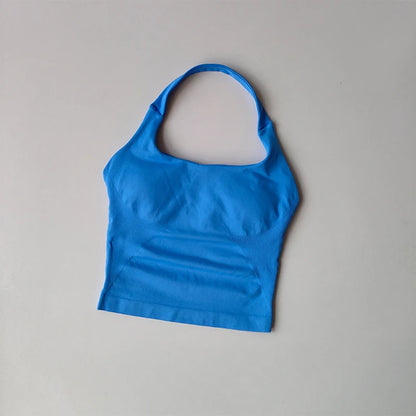 GearUp Neck Halter Gym Top – Women’s High-Support Active Wear