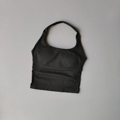 GearUp Neck Halter Gym Top – Women’s High-Support Active Wear