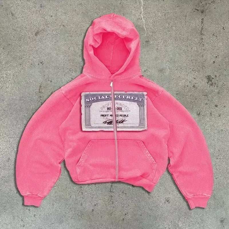 GearUp Y2K Pump Cover – Oversized Zip-Up Hoodie Unisex