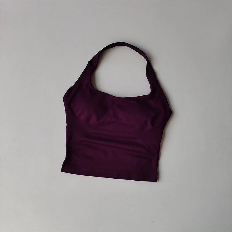 GearUp Neck Halter Gym Top – Women’s High-Support Active Wear