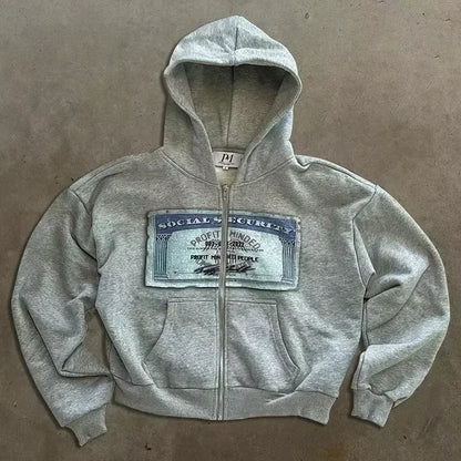 GearUp Y2K Pump Cover – Oversized Zip-Up Hoodie Unisex