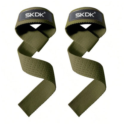 GearUp Weightlifting Straps – 1 Pair Anti-Slip Silicone Wrist Support for Strength Training