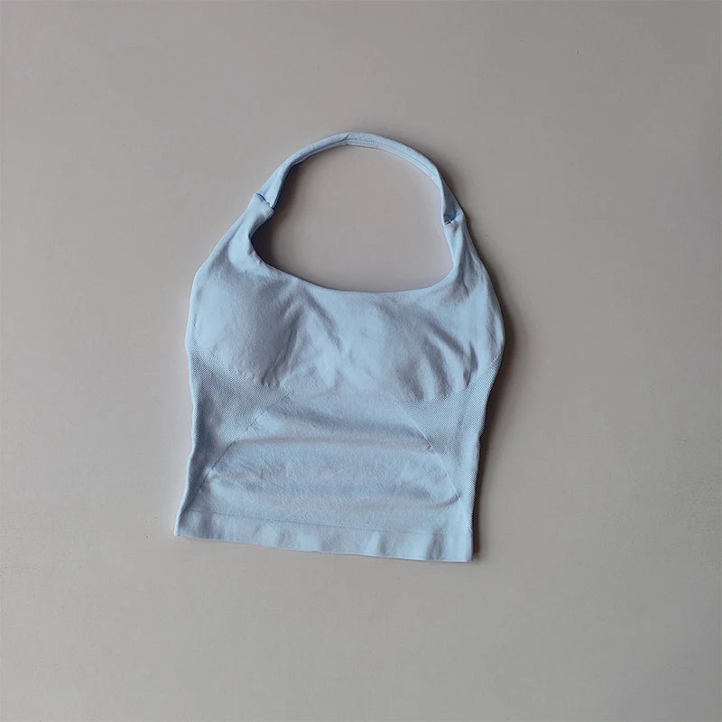 GearUp Neck Halter Gym Top – Women’s High-Support Active Wear