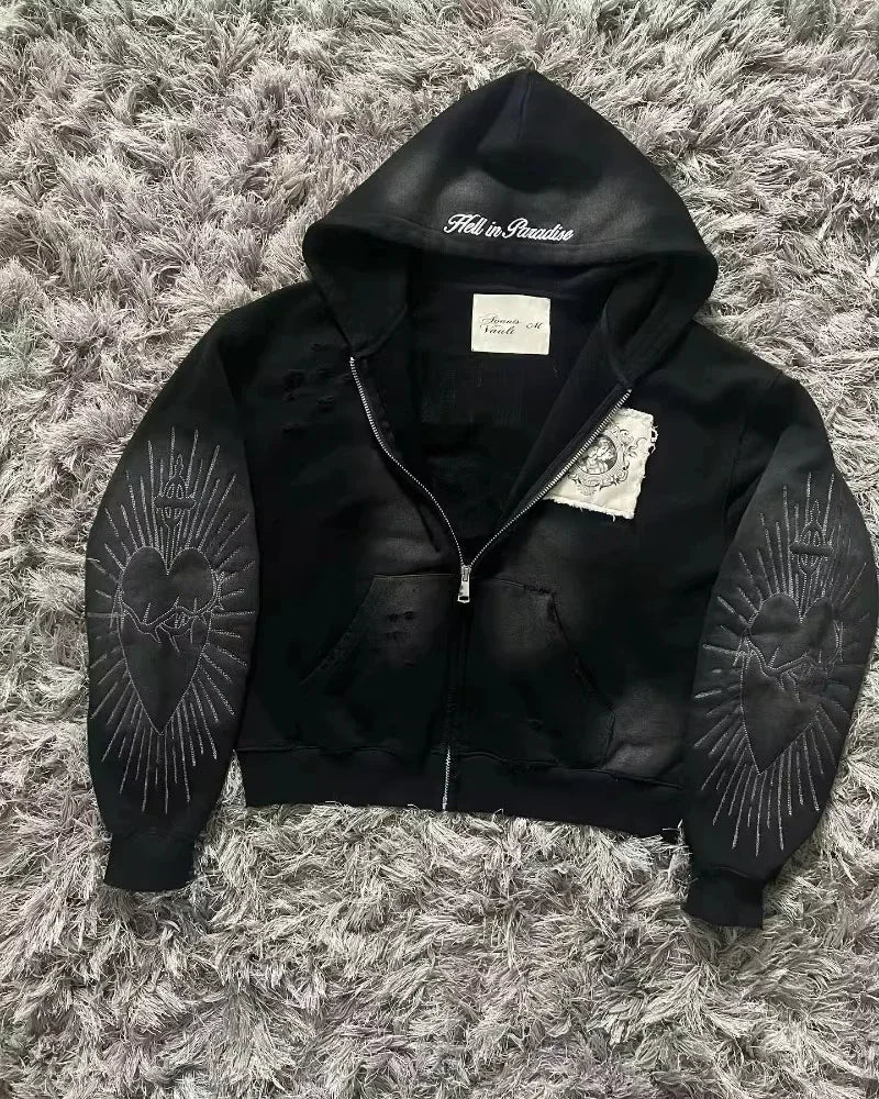 GearUp Y2K Pump Cover – Oversized Zip-Up Hoodie Unisex